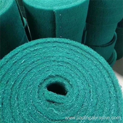 Stainless Cleaning green scouring pad roll Nonwoven 9*6